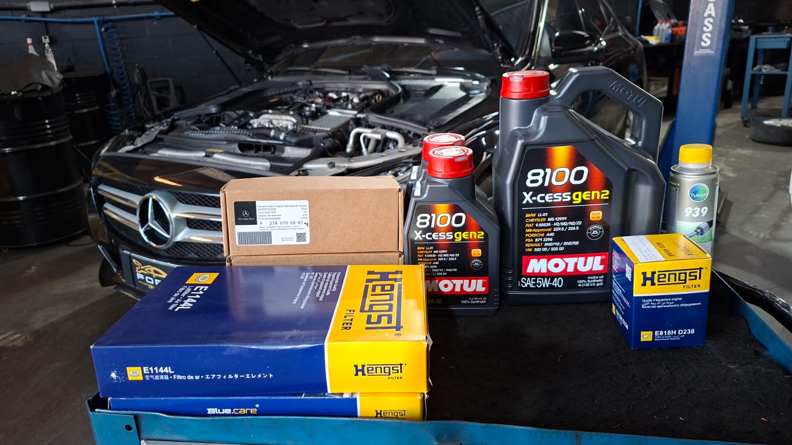 Troca de correia e óleo — motor diesel