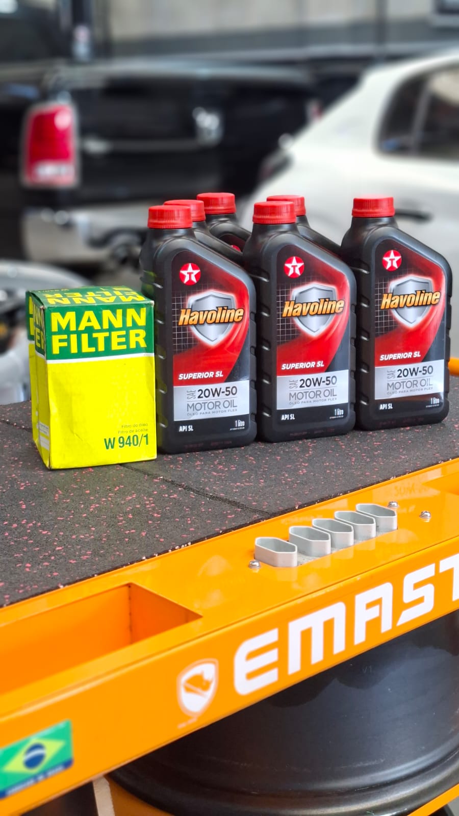 Troca de óleo — Havoline 20W50